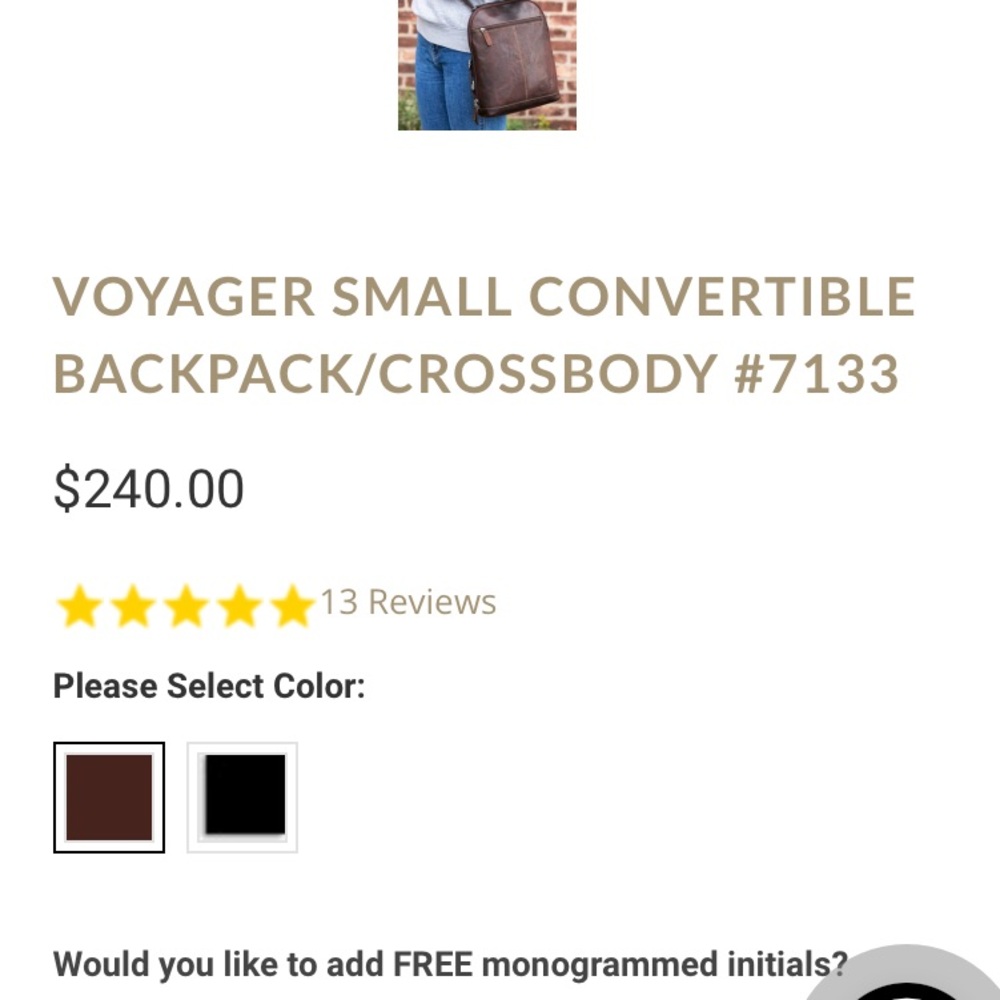 Jack Georges Leather Backpack Used Conditions - image 3